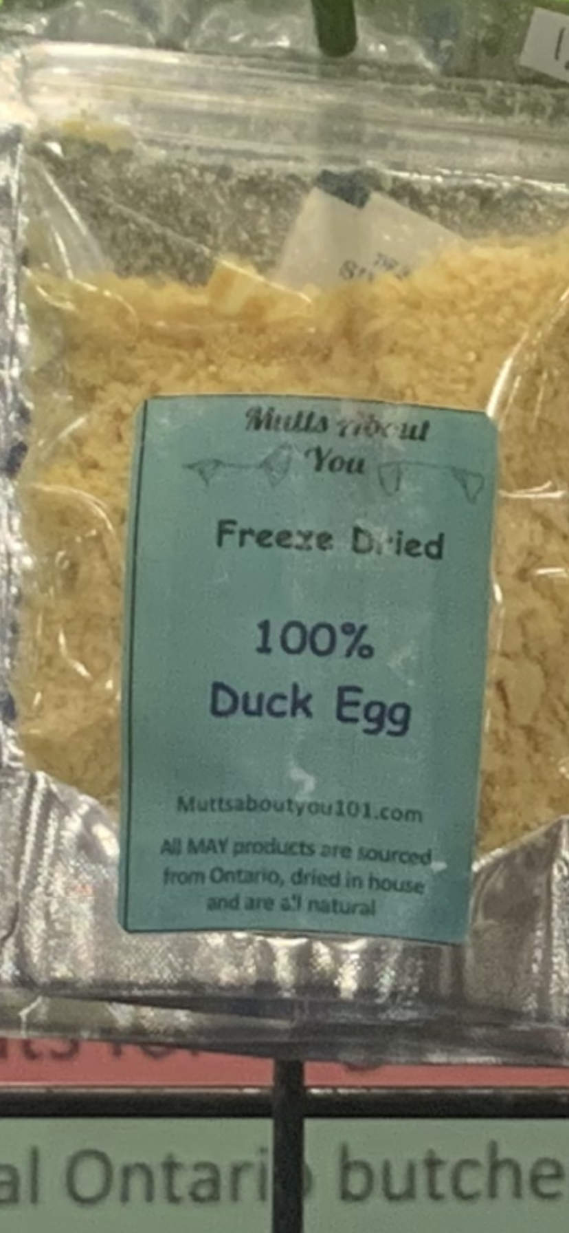 Freeze Dried Duck Egg Topper