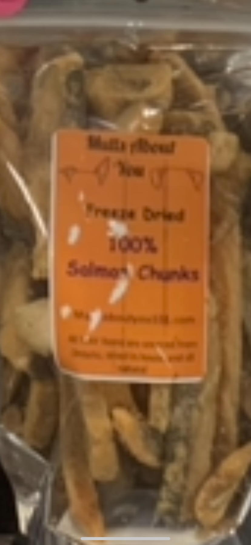 Freeze Dried Salmon fries (chunks)