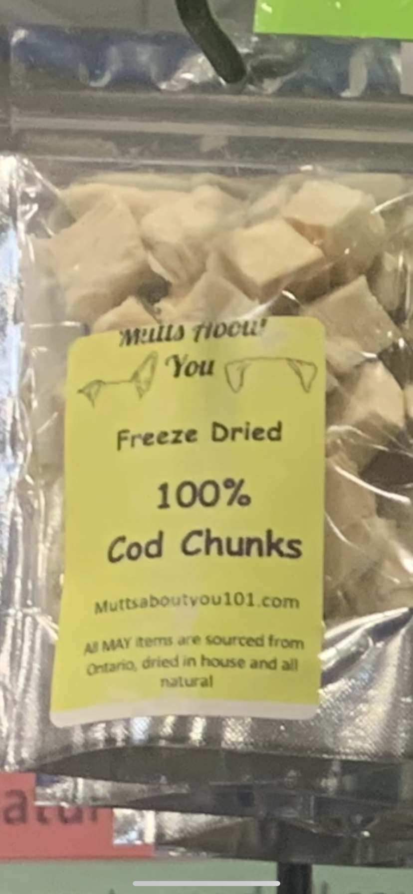Cod Chunks Freeze Dried Cod Chunks – Mutts about you 101